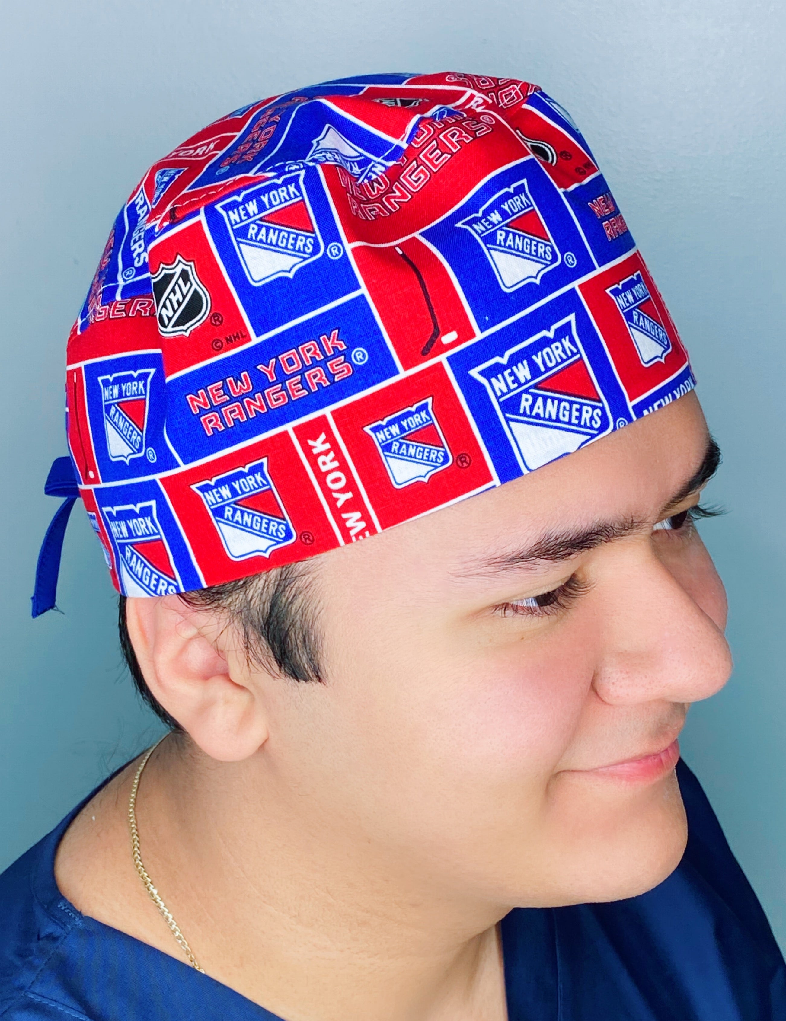 New York Hockey Team Unisex Sport Scrub Cap