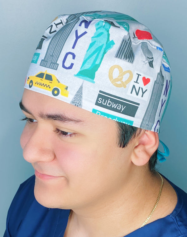 New York State Unisex Geek Scrub Cap