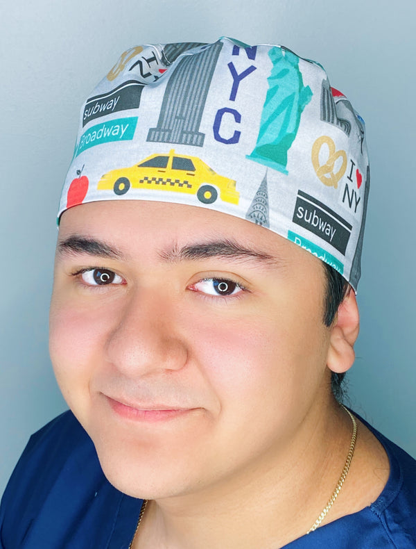 New York State Unisex Geek Scrub Cap