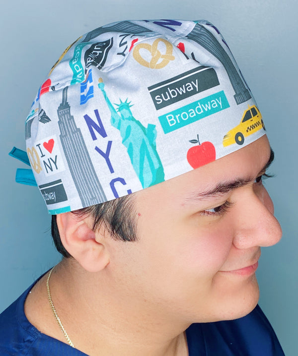 New York State Unisex Geek Scrub Cap