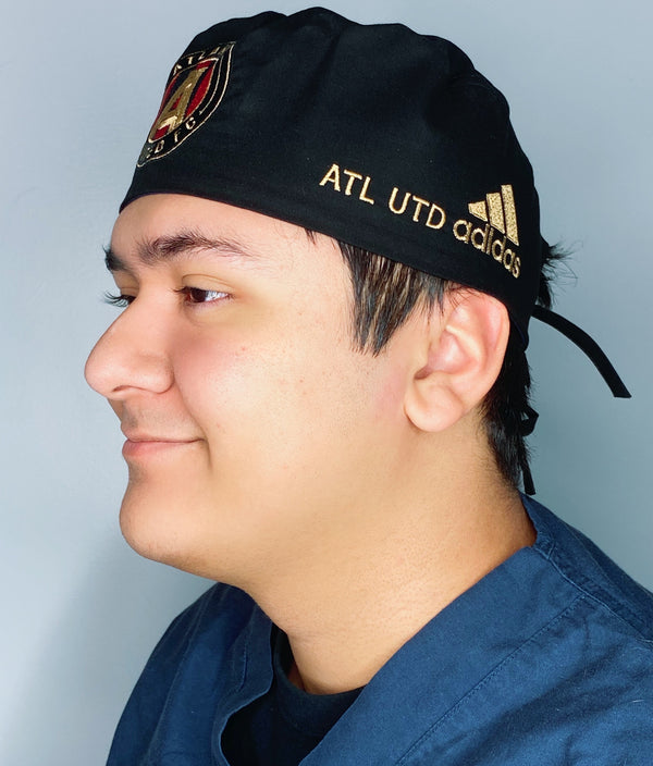 Atlanta Soccer Team Embroidered Unisex Helmet Scrub Cap