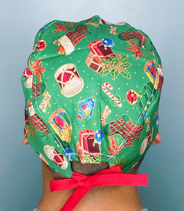 Gifts & Stockings Christmas/Winter themed Unisex Holiday Scrub Cap