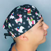 Festive Llamas Christmas/Winter themed Unisex Holiday Scrub Cap