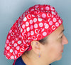 Hearts and Circles Valentine's Day Holiday Themed Bouffant