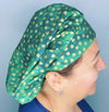 Metallic Gold Clover Leaves St. Patrick's Day Holiday Themed Bouffant