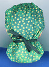 Metallic Gold Clover Leaves St. Patrick's Day Holiday Themed Bouffant
