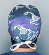 Creepy Horses Running Skelanimals Halloween Unisex Holiday Scrub Cap