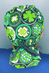 Clover Leaves & Circles St. Patrick's Day Holiday Themed Bouffant