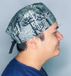 Creepy Eyes in Forest Halloween Unisex Holiday Scrub Cap