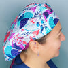 Floral Colorful Birds Animal Themed Bouffant