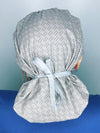 Geometric Shapes Design Grey Fancy Bouffant