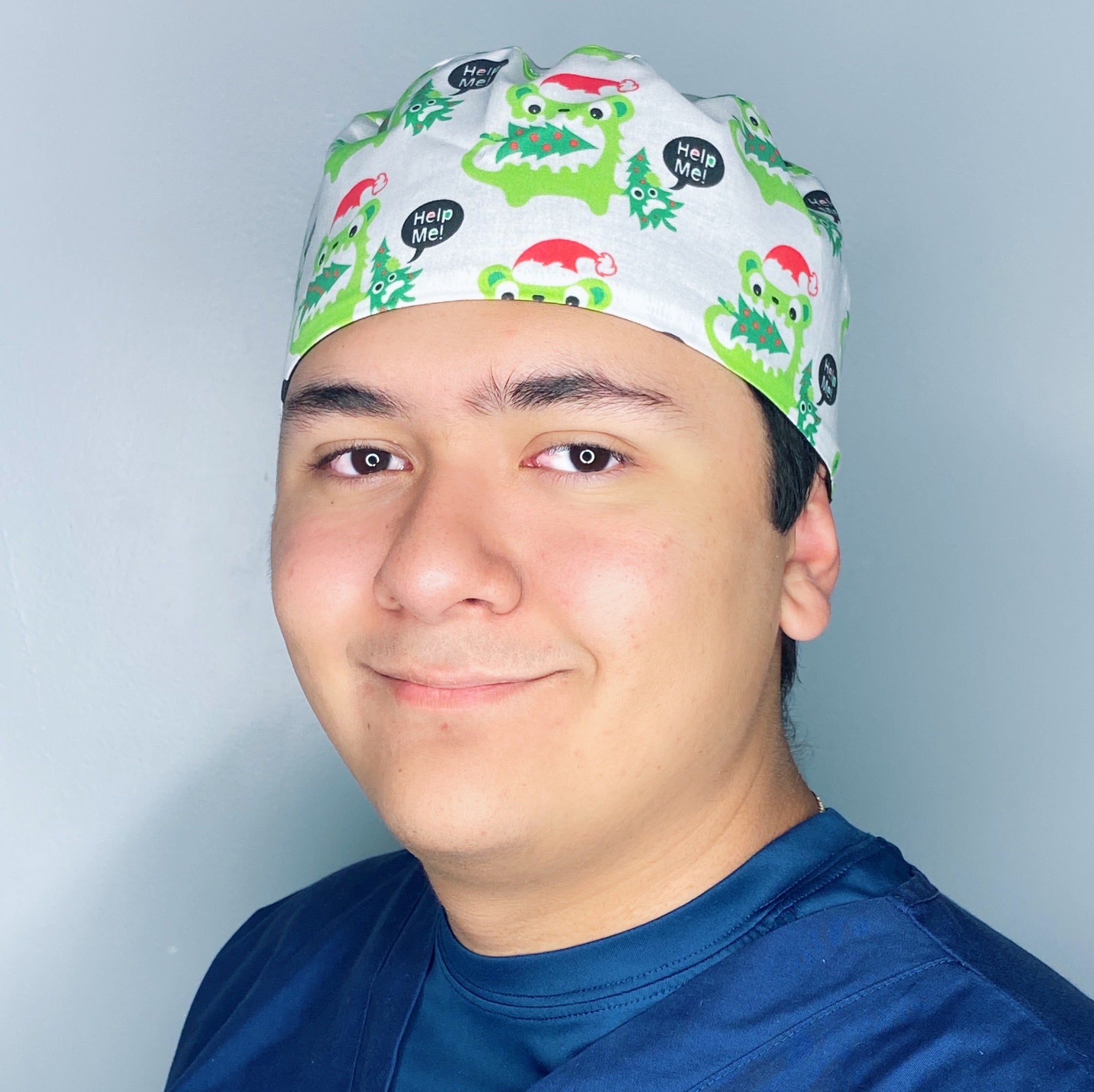 Christmas Tree Monsters Christmas/Winter themed Unisex Holiday Scrub Cap