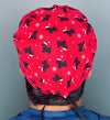 Cute Westies Wearing Santa Hats Christmas/Winter themed Unisex Holiday Scrub Cap