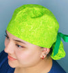 Arabesque Swirls on Lime Green Fancy Ponytail