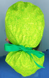 Arabesque Swirls on Lime Green Fancy Ponytail