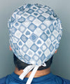 Diamond Heart Grey Design Valentine's Day Unisex Holiday Scrub Cap