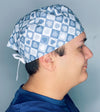 Diamond Heart Grey Design Valentine's Day Unisex Holiday Scrub Cap