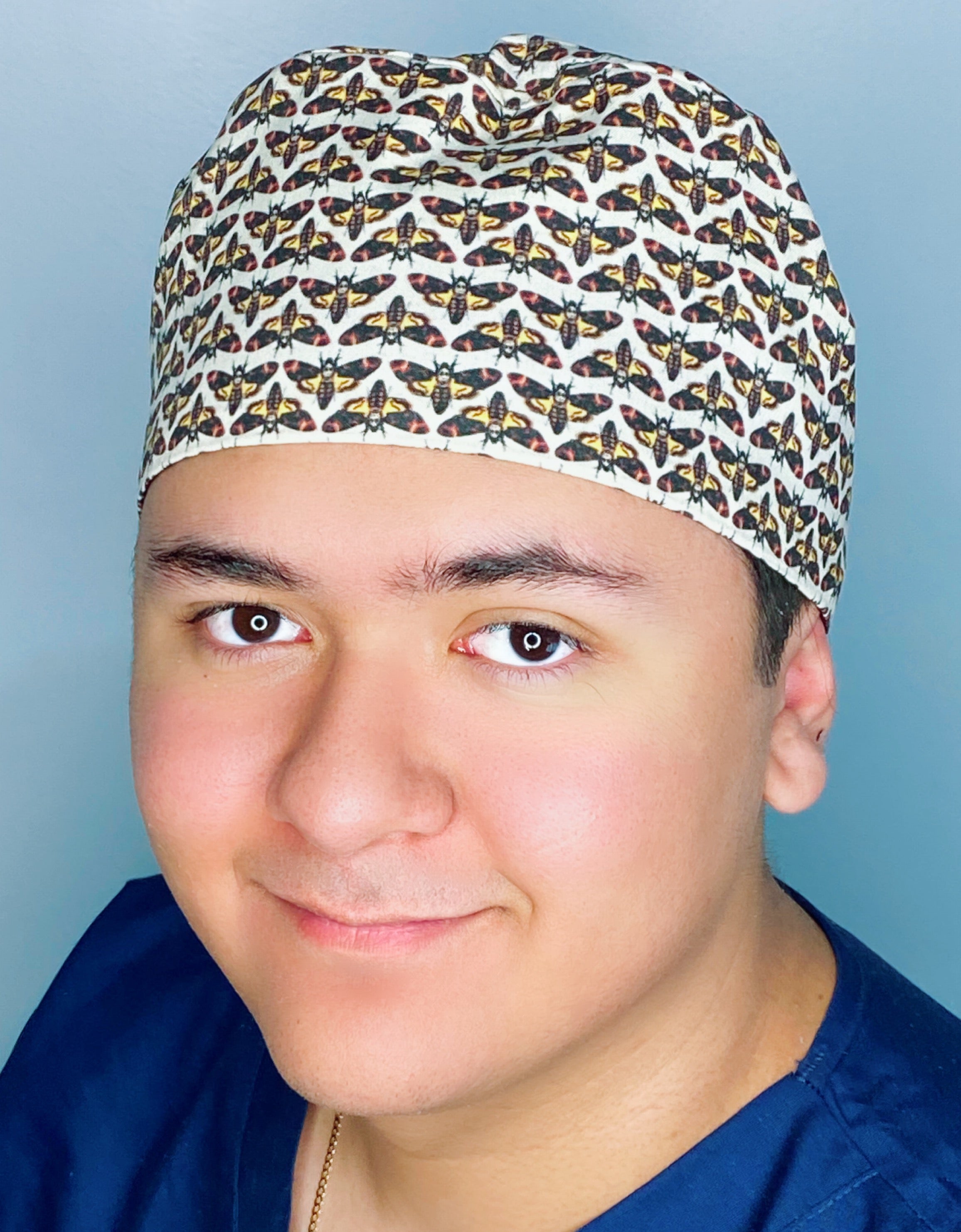 Small Moths All Over Unisex Animal Scrub Cap