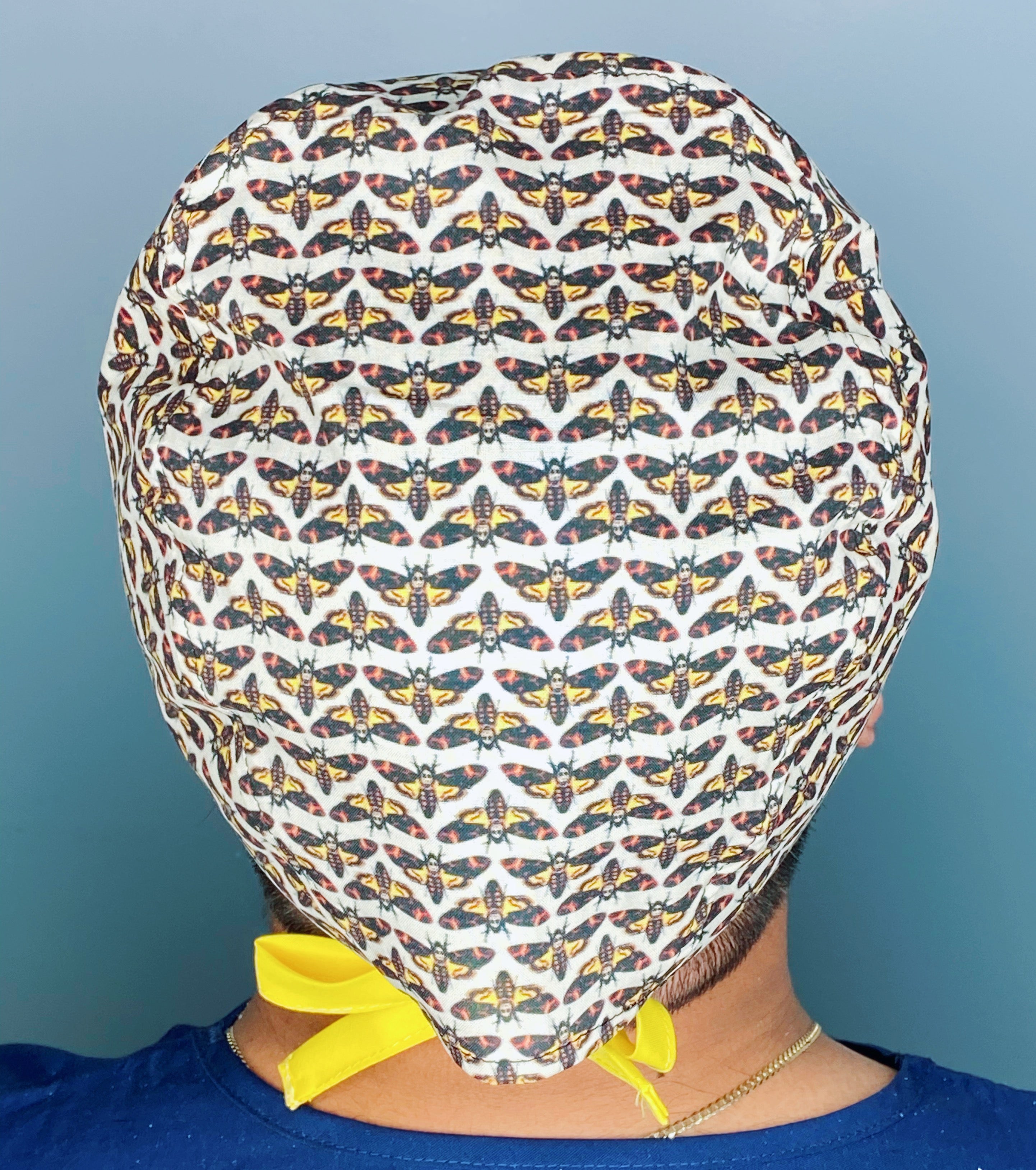 Small Moths All Over Unisex Animal Scrub Cap