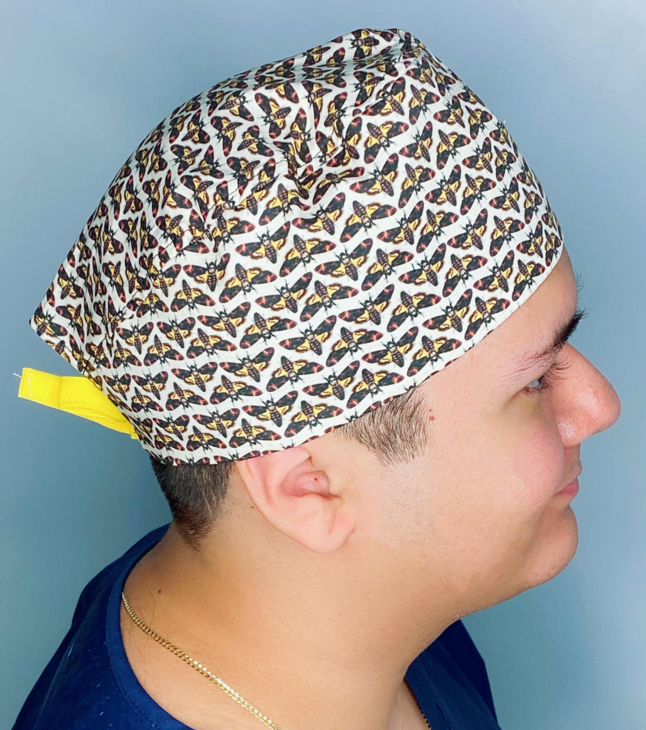 Small Moths All Over Unisex Animal Scrub Cap