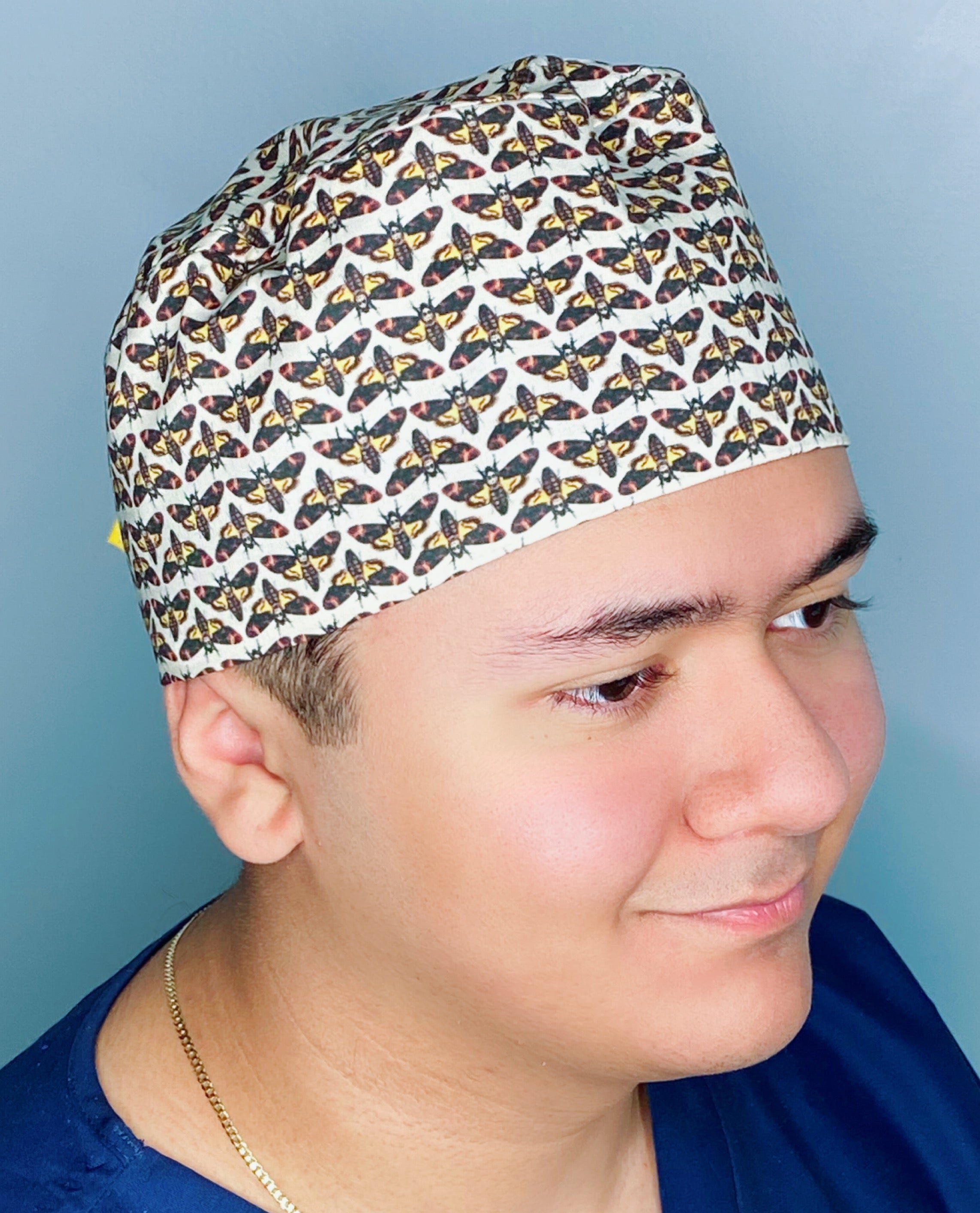 Small Moths All Over Unisex Animal Scrub Cap