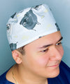 Funny Pugs Peeing Unisex Animal Scrub Cap