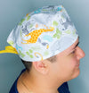 Cartooned Zoo Animals Unisex Animal Scrub Cap