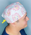 Doodled Lions Zoo Animals Unisex Animal Scrub Cap