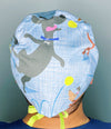 Dogs Playing with Tennis Balls Unisex Animal Scrub Cap