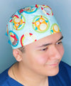 Forest Baby Animals Unisex Animal Scrub Cap