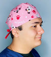 I Woof You Pups Valetine's Day Unisex Holiday Scrub Cap