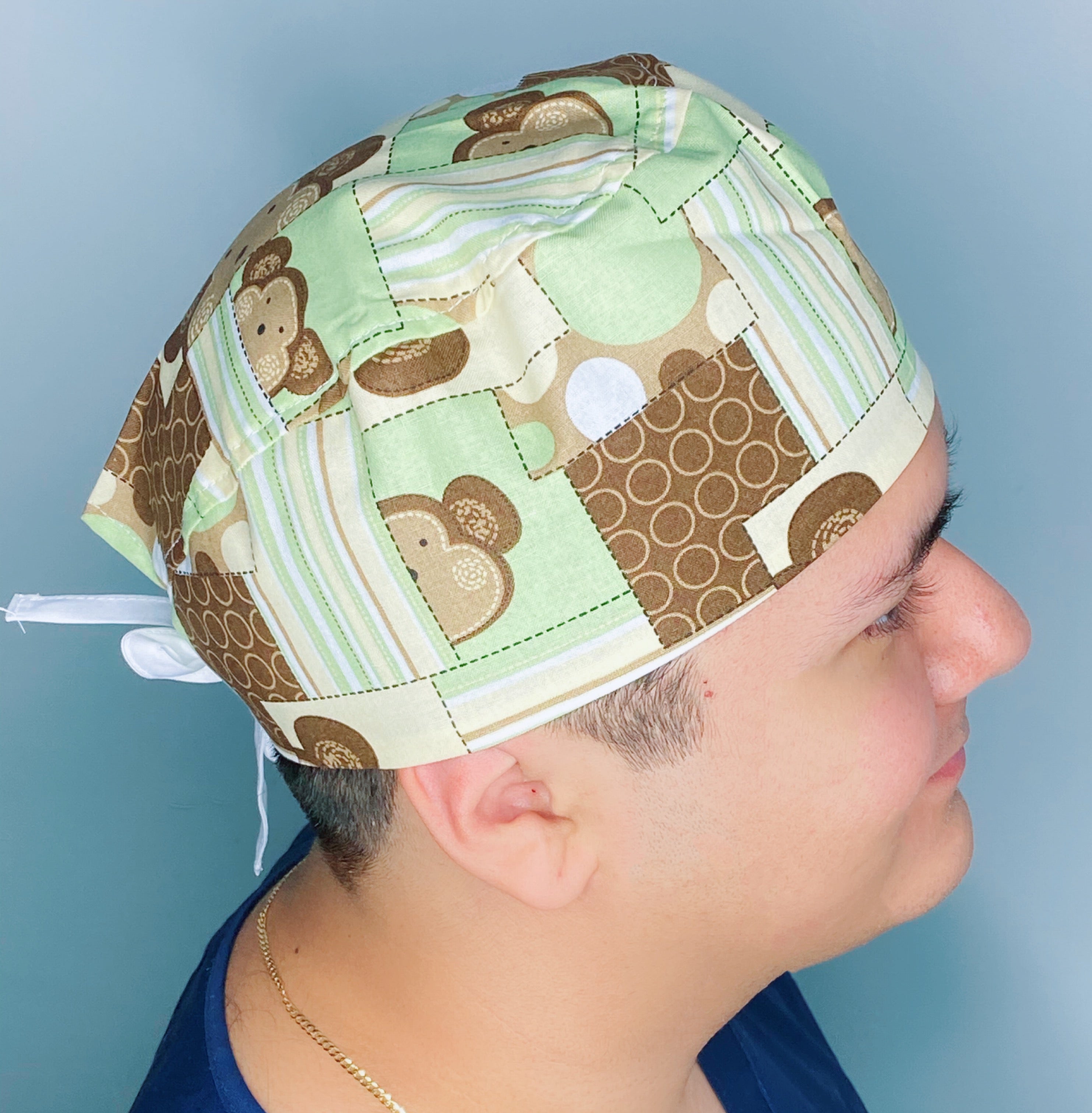 Cute Baby Monkeys Unisex Animal Scrub Cap