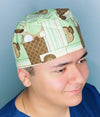 Cute Baby Monkeys Unisex Animal Scrub Cap