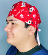 I Woof You Pups on Red Valentine's Day Unisex Holiday Scrub Cap