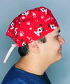 I Woof You Pups on Red Valentine's Day Unisex Holiday Scrub Cap