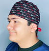 Love Love Love Valentine's Day Unisex Holiday Scrub Cap