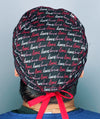 Love Love Love Valentine's Day Unisex Holiday Scrub Cap