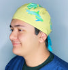 Michigan State Silhouette on Yellow Unisex Geek Scrub Cap