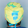 Michigan State Silhouette on Yellow Unisex Geek Scrub Cap