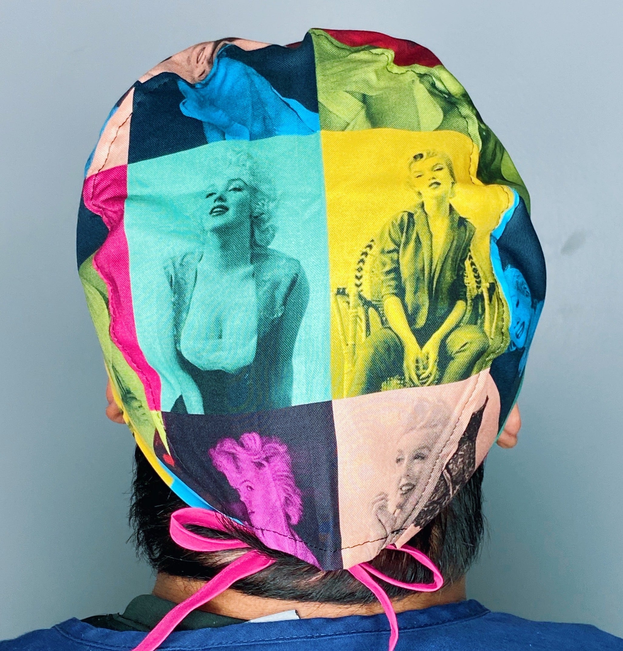 Marilyn Monroe Famous Collage Unisex Geek Scrub Cap