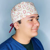 Baseballs on White Unisex Sport Scrub Cap