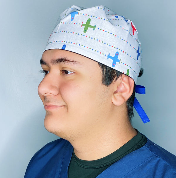 Colorful Airplanes Unisex Sport Scrub Cap