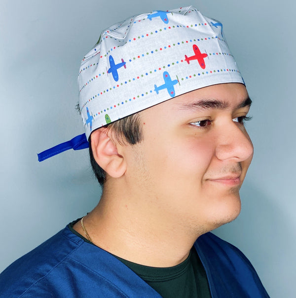 Colorful Airplanes Unisex Sport Scrub Cap