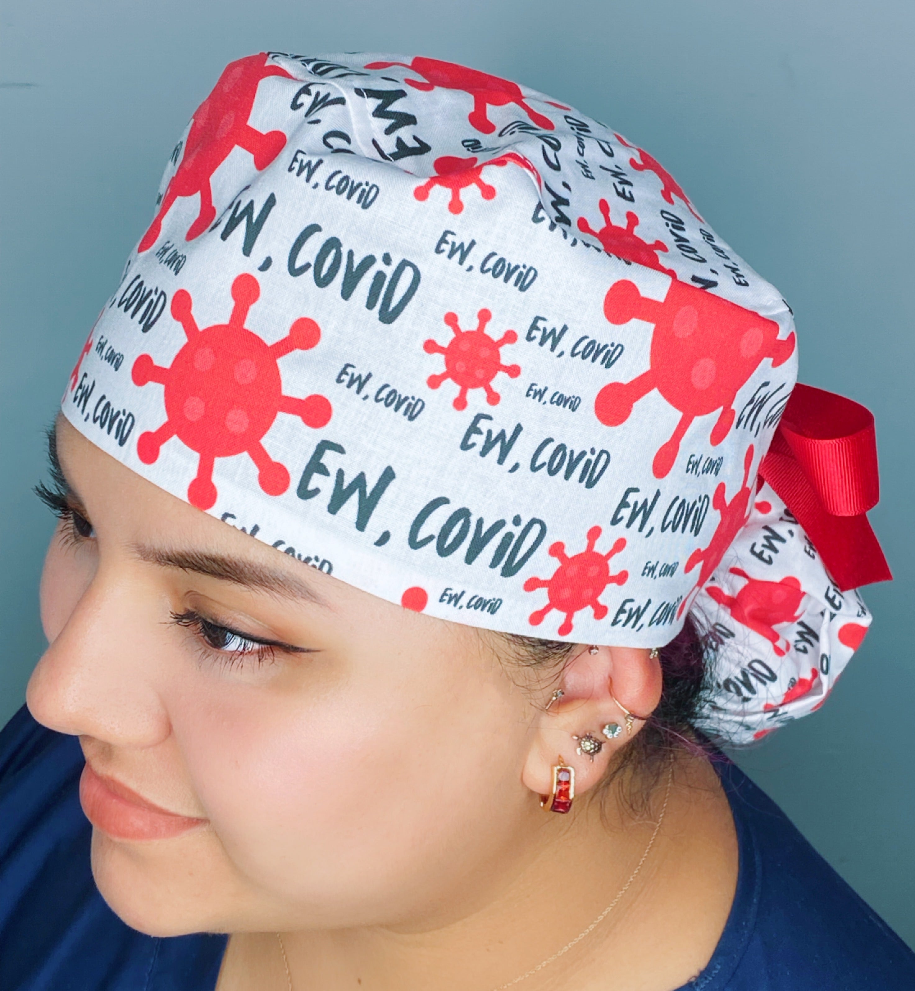 Ew Covid Funny Medical Themed Ponytail