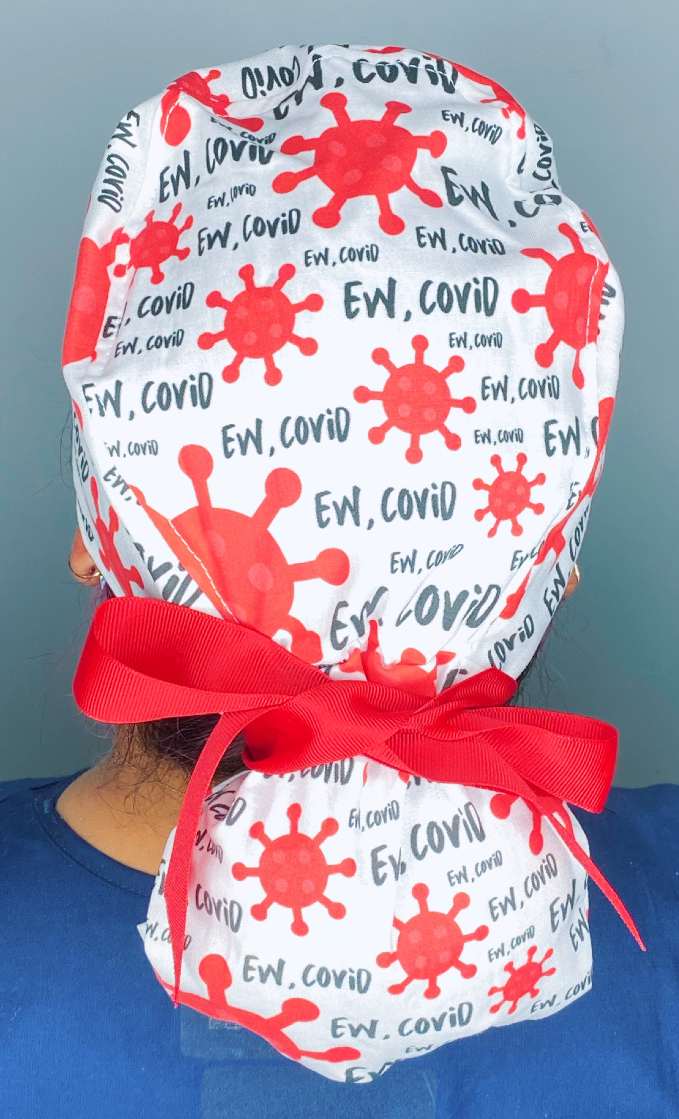 Ew Covid Funny Medical Themed Ponytail