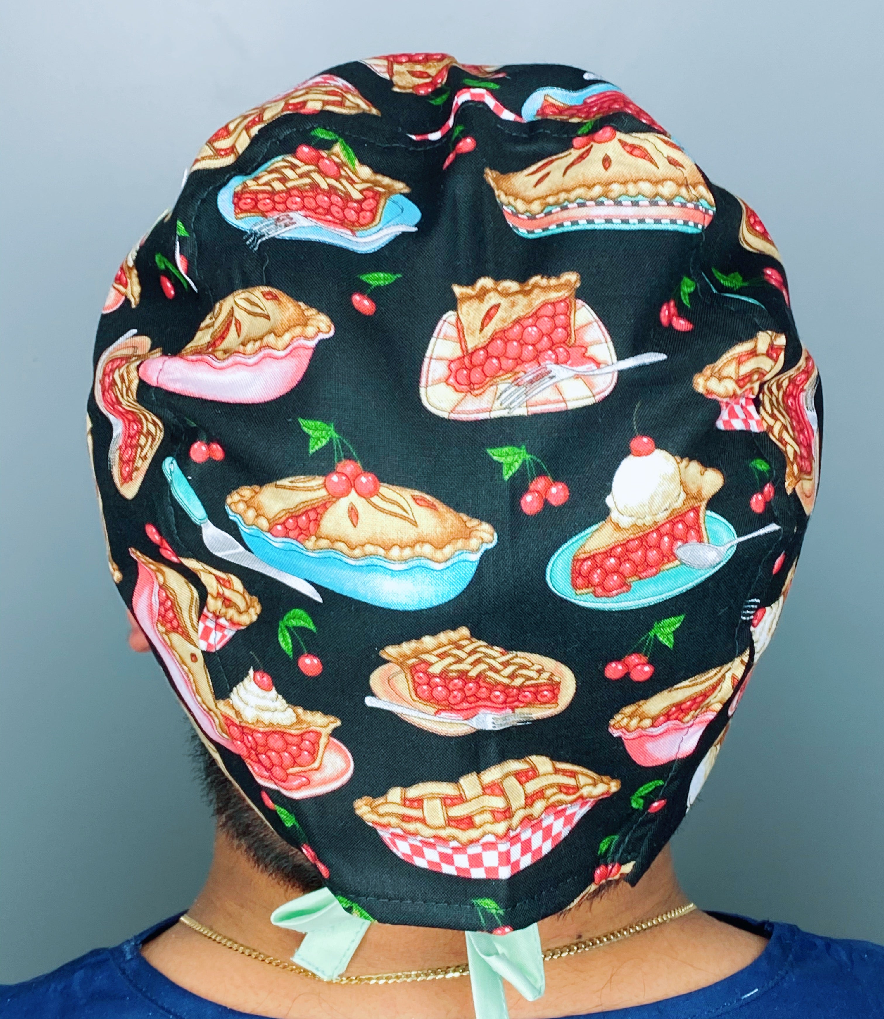 Cherry Pie Picnic Inspired Unisex Food Scrub Cap