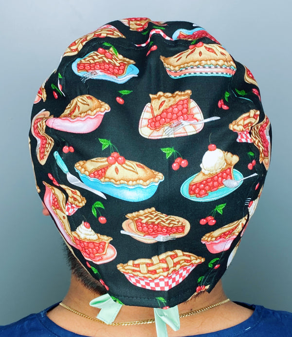 Cherry Pie Picnic Inspired Unisex Food Scrub Cap