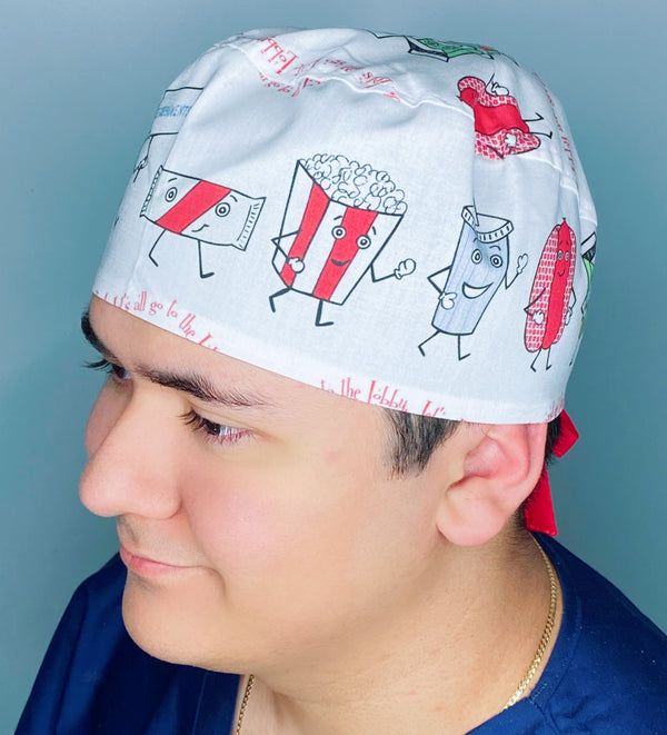 Fast Food Treats Unisex Food Scrub Cap