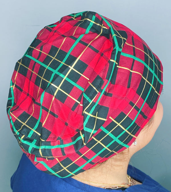 Winter Plaid Red, Green & Gold Winter/Christmas Euro