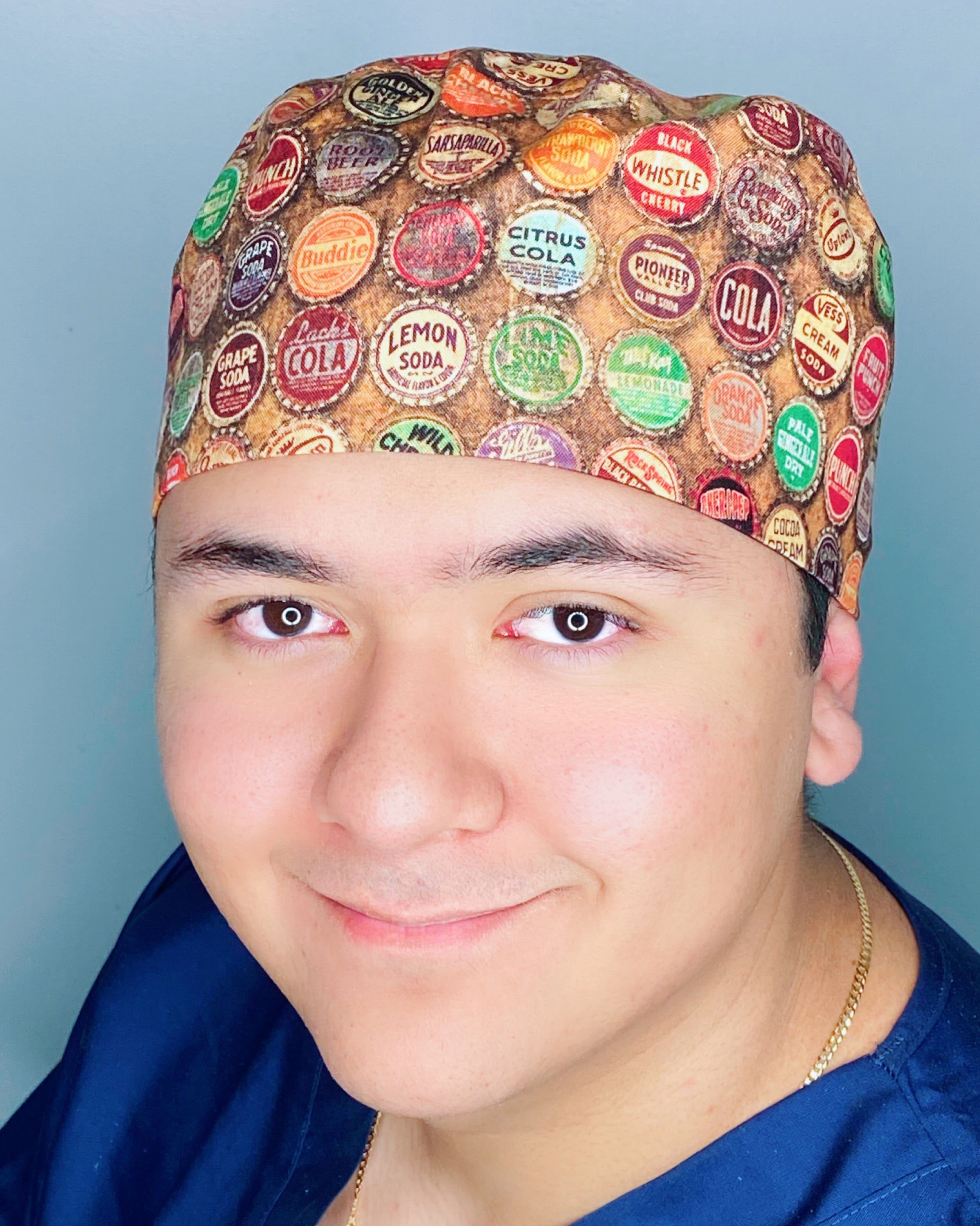Vintage Soda Bottle Tops Unisex Food Scrub Cap